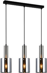 Italux Sardo PND-5581-3-SC+SG lampa wisząca nowoczesna stalowa nikiel