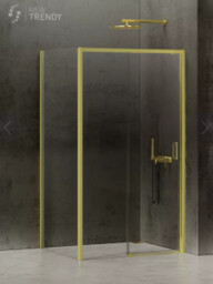 NEW TRENDY K-1444 Kabina prysznicowa PRIME LIGHT GOLD