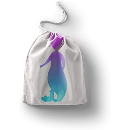 Bonamaison Torby bawełniane z nadrukiem ze ściągaczem, torba