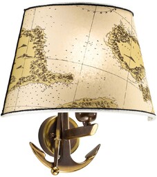 Cremasco Kinkiet NAUTICA, możliwość ściemniania, kremowy / amber,