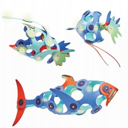 Clixo Klocki Magnetyczne Fluorescencyjne Ocean Puzzle Podwodna Ekspedycja
