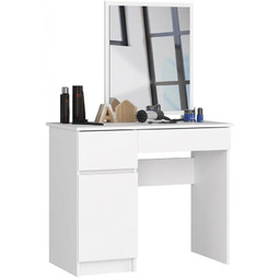 Edinos N Białe biurko z toaletką z lustrem