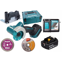 Makita Przecinarka szlifierka Piła Led 18V DMC300RT1J+ 3xTarcze+