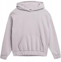 4F Bluza Damska Dresowa Z Kapturem Nierozpinana