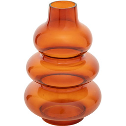 Atmosphera Szklany wazon bursztynowy CLOTHILDE, wys. 22 cm