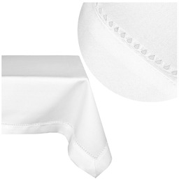 Bieżnik Plamoodporny z Mereżką 240_Biały 50x100