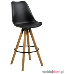 Stołek barowy DIMA WOOD Czarny