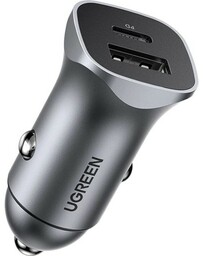 Ugreen Ładowarka samochodowa CD130 24W, USB-C, USB-A, PD,