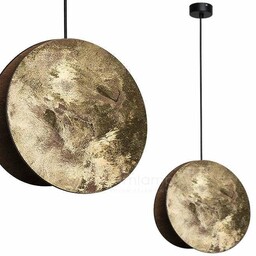Okrągła LAMPA wisząca WHEEL 9028 Nowodvorski drewniana OPRAWA