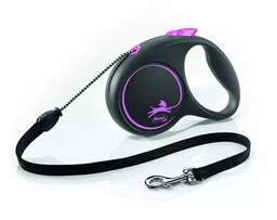 FLEXI Smycz automatyczna Black Design M linka 5