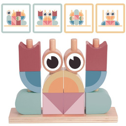 Tooky Toy Krab Układanka Drewniana Stosy Klocki Bloki