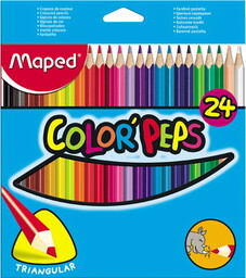 Kredki Maped Colorpeps trójkątne 24szt.