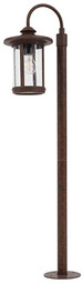 Zewnętrzna Lampa Lindby, Zayn, ściemnialny, brąz rdzawy, taras,