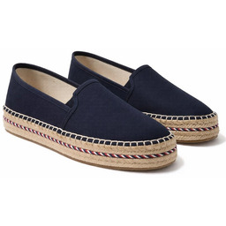 TOMMY HILFIGER ESPADRYLE GRANATOWE NA PLATFORMIE Z ORNAMENTEM