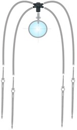 Czwórnik NGE na wężyk PVC 5/3mm do emiterów