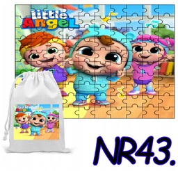 PUZZLE 110 EL. UKŁADANKA PREZENT MAŁY ANIOŁEK JASIU+