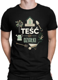 Teść Szef Działki - męska koszulka na prezent