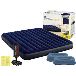 Materac Dmuchany Dwuosobowy 183x203x25 Intex 64755 + POMPKA