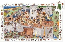 Atak na zamek - puzzle Djeco dla dzieci,