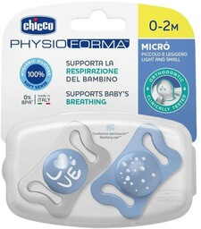 Chicco PhysioForma silikonowy smoczek do uspokajania Micro 0-2m+