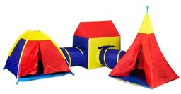 Iplay Zestaw namiotów dla dzieci 5w1 domek +