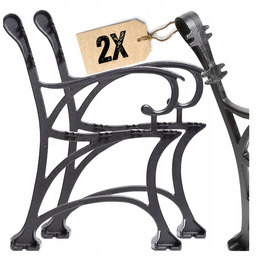 Komplet Żeliwnych nóg do Ławki Pomorskiej do ogrodu