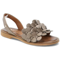 Armodo Szare Sandały Modne Obuwie Damskie