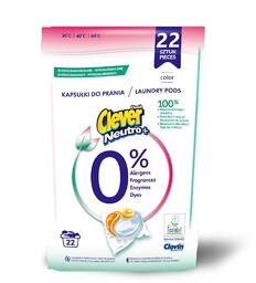 Clovin 22 kapsułki do prania hipoalergiczne kolor 3881