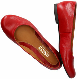 Baleriny Wielbut 020 Czerwone lico