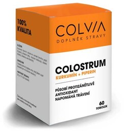 Colvia Colostrum + Kurkumina + Piperina, 60 kaps.