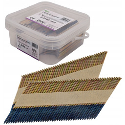 Gwoździe do gwoździarki łączone papierem 2,8x65mm Pierścieniowe 34°
