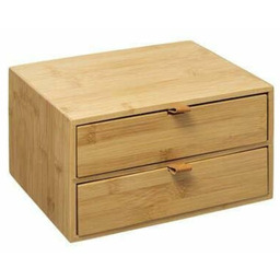 Szkatułka bambusowa z 2 szufladami