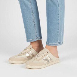 Armodo Klapki damskie barefoot, skórzana cholewka naturalna niska