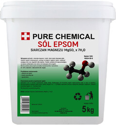 Sól Epsom Do Kąpieli Siarczan Magnezu Gorzka, 5kg
