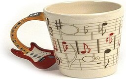 1 x Puckator kubek ceramiczny z nutami