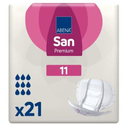 Abena San 11 Premium, Pieluchy Anatomiczne, 21szt.