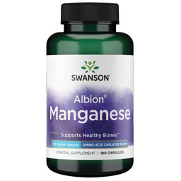 Swanson Mangan Albion 40 mg 180 Kapsułek