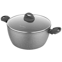 Garnek aluminiowy LAVA STONE szary 28 cm 7