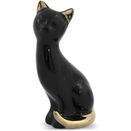 Figurka dekoracyjna kot czarny 20,5x10x8,5 112758