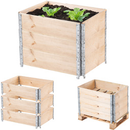 Obrzeże ogrodowe nadstawka paletowa Banari 3 szt. 60x80x20cm