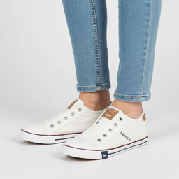 Mustang Trampki damskie, cholewka z materiału wsuwana konstrukcja