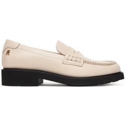Loafersy Tommy Hilfiger Elettra Penny Leather FW0FW09360 Écru