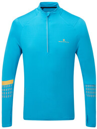 RONHILL Bluza biegowa męska AFTERHOURS 1/2 ZIP niebieska