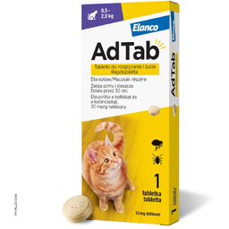 ELANCO AdTab 12 mg tabletki na kleszcze