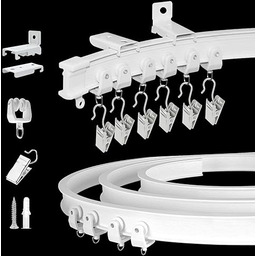 Elastyczna, giętka szyna do zasłon, uchwyt sufitowy, przegroda
