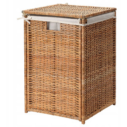 Ikea Branas Kosz na bieliznę, rattan, 80 l