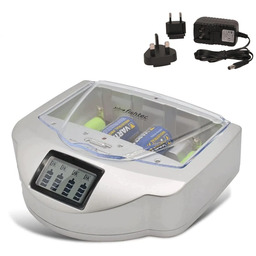 Uniwersalna ładowarka do akumulatorów C/D/AA/AAA/6LR61 NiCd NiMh+alkaliczna