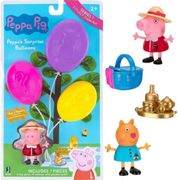 Świnka Peppa 2-Pak Figurki Balon Niespodzianka