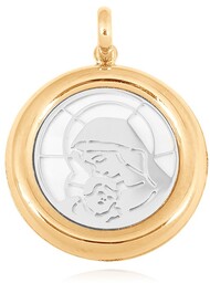 Złoty medalik 585 Matka Boska PREZENT GRAWER