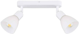 Lampa sufitowa, spot Malta 2, biała, 2x40W E14